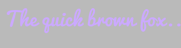 Image with Font Color CBA9FF and Background Color BABABA
